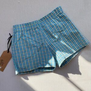 Vintage short Blue Plaid Shorts